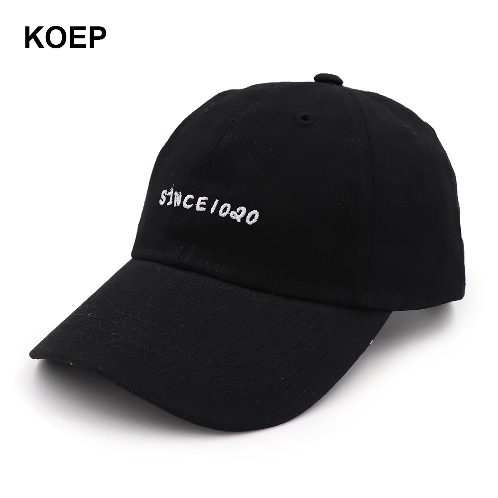 KOEP мужская и женская бейсболка Since1020 модная унисекс одноцветная маленькая с