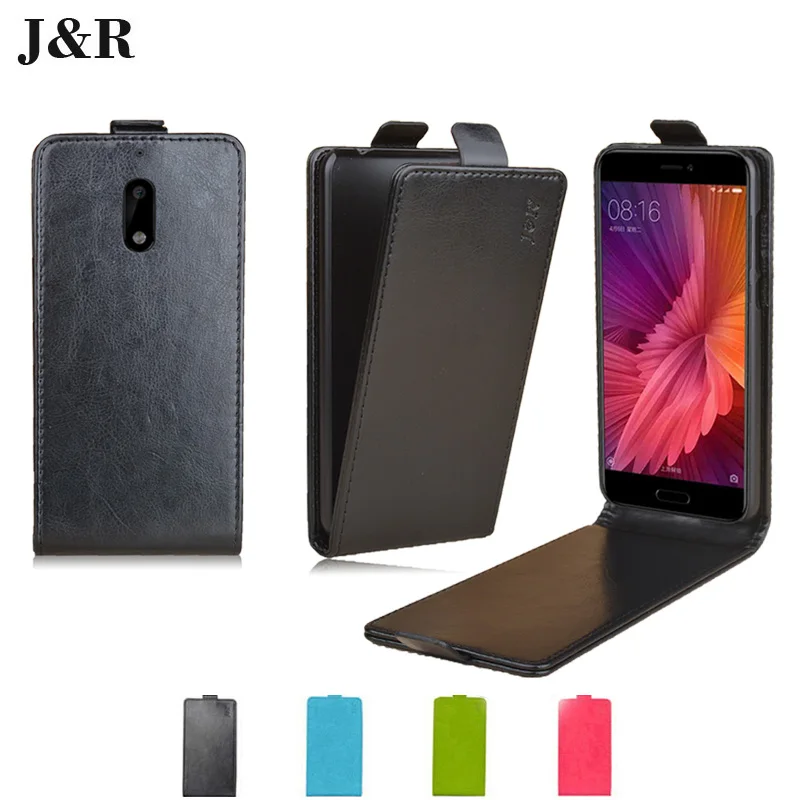 J&ampR Brand Leather Case For Nokia 6 Flip TA-1000/1003 5.5&quot Vertical Magnetic Protective Smart Phone Bags Cases | Мобильные