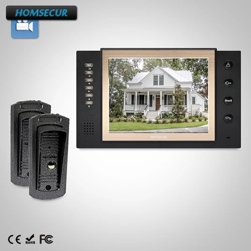 

HOMSECUR 8" Video&Audio Smart Doorbell+Dual-way Intercom 2C1M for Home Security TC041 + TM801R-B