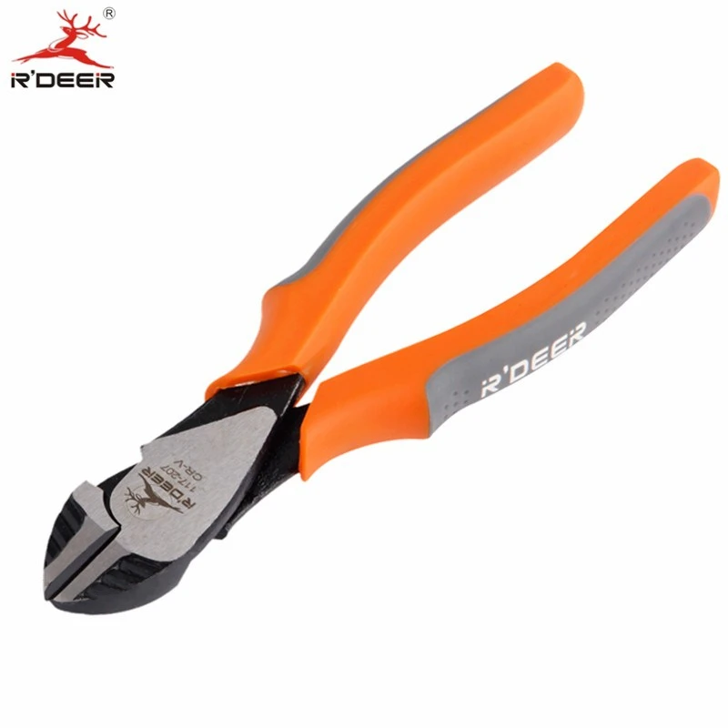 Rdeer 7" Electrician Pliers Cutting Pliers Cable Wire Cutter Side