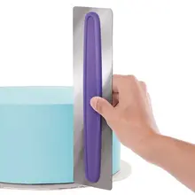 1 шт. нержавеющая сталь Кондитерская ГРЕБЕНКА для глазури пластиковый скребок для торта шпатели для мастики гладкая форма для выпечки инструменты для украшения торта