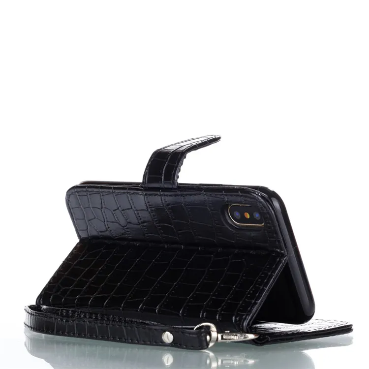 iphone 8 crocodile pattern flip case (17)