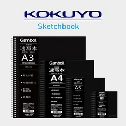 Sketchbook Diary For Drawing Painting Graffiti Soft Cover Black Paper Sketchbook Notepad Notebook Office School Supplies