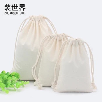 

2pcs/lot 20*23.5cm Cotton Pouch Storage Bag Custom Logo Printed Drawstring Bags Candies Food Cookie Packaging Christmas gifts