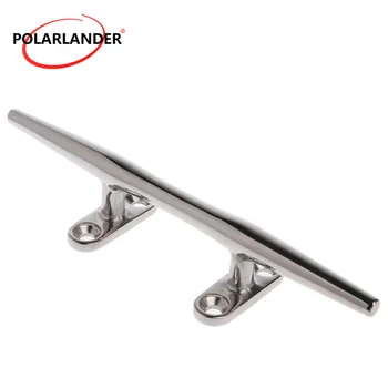 

Lock bolt sailing Marine Bollard Yacht Stainless Steel Marine Hardware 8" Base Boat Deck Rope Cleat