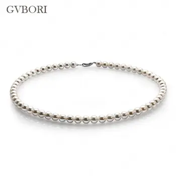 

2015 New GVBORI Seawater Akoya Pearl Necklace with 14K gold akoya Pearl Necklace Fine Jewelry Wedding Jewelry Valentine