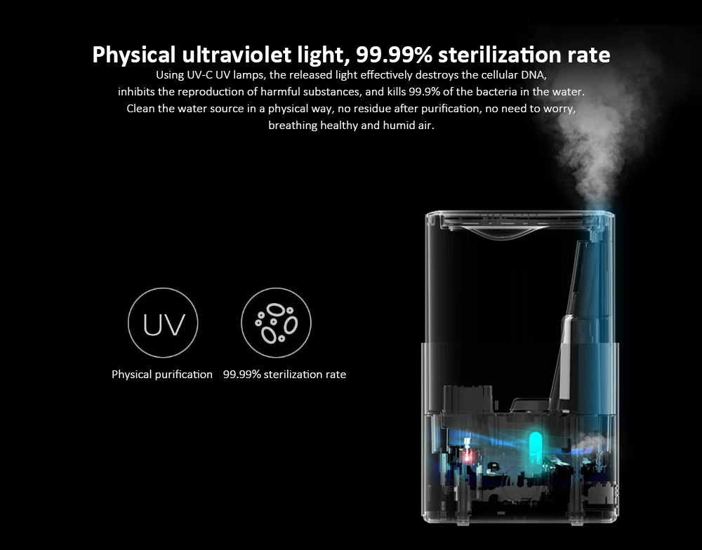 Deerma DEM - SJS600 5L Large Capacity Purifying Humidifier from Xiaomi Youpin