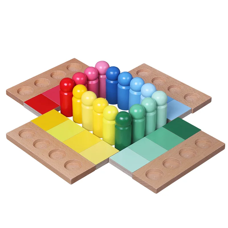 Color Resemblance Sorting Early Childhood Preschool Kids Educational Toy Montessori Color Sorting Pegs,Color Matching Toy