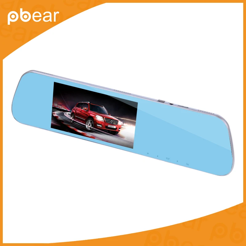 

5.0 Inch LCD Screen Driving Recorder with 1080P HD resolution Lens Support Reverse Image Anti Dazzling With Rearview Mirror