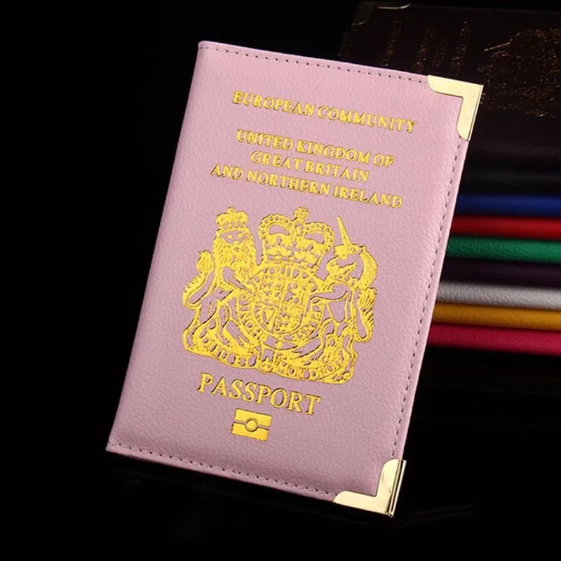 Дорожные сумки кошелек с отделением для паспорта Европейского сообщества Соединенного Королевства Британии PU искусственная кожа протектор паспорт с отделениями для карт чехол