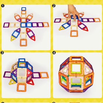 

34PCS/59pcs Magnetic building block figure,magnetic educational Toy Hexagonal 3D DIY Building block figure Blocks