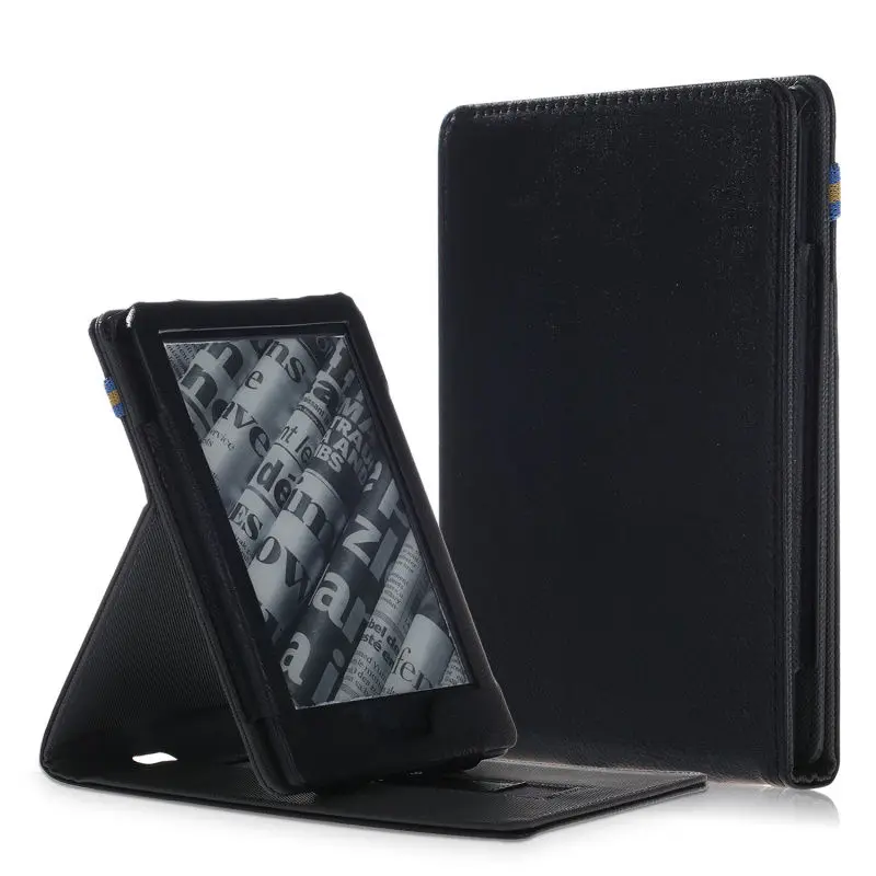 Чехол для Amazon kindle Smart cover для kindle 10 поколения чехол с держателем для рук - Цвет: black