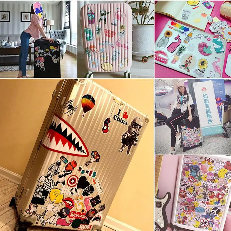 50pcs Love Thank Your Floral Hand Compute Stickers Laptop Vinyl Skin Sticker Decoration Mixed Decal for Macbook Moto Car Luggage
