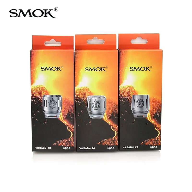 

100% Original Smok TFV8 Baby Coils for TFV8 Baby Tank V8 Baby-Q2 V8 Baby-X4 V8 Baby-T8 Baby-T6 coil head