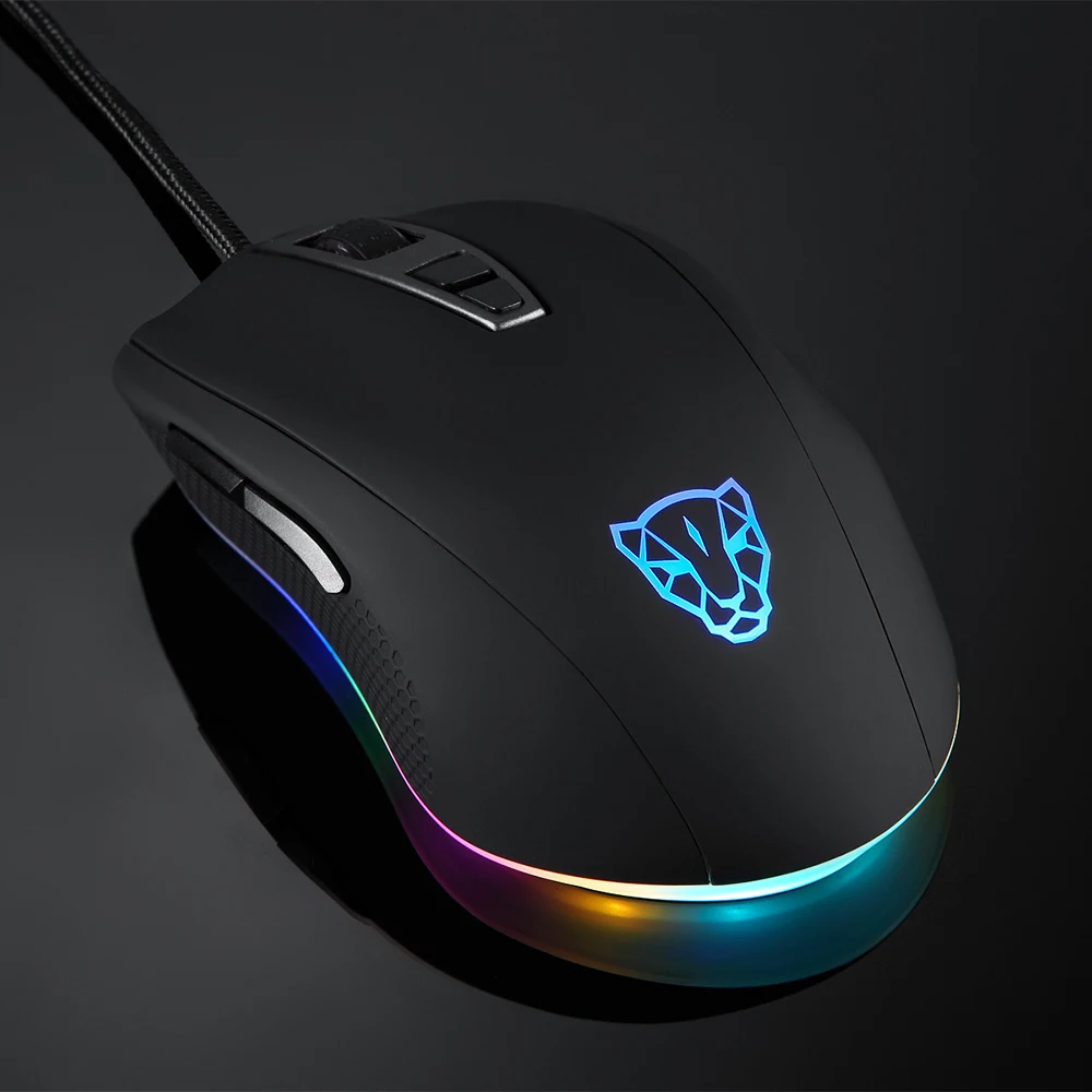 MOTOSPEED V60 игровой Мышь мыши 5000 Точек на дюйм USB3.0 USB проводной RGB Подсветка PMW3325 Gamer компьютер Мышь для рабочего ноутбука