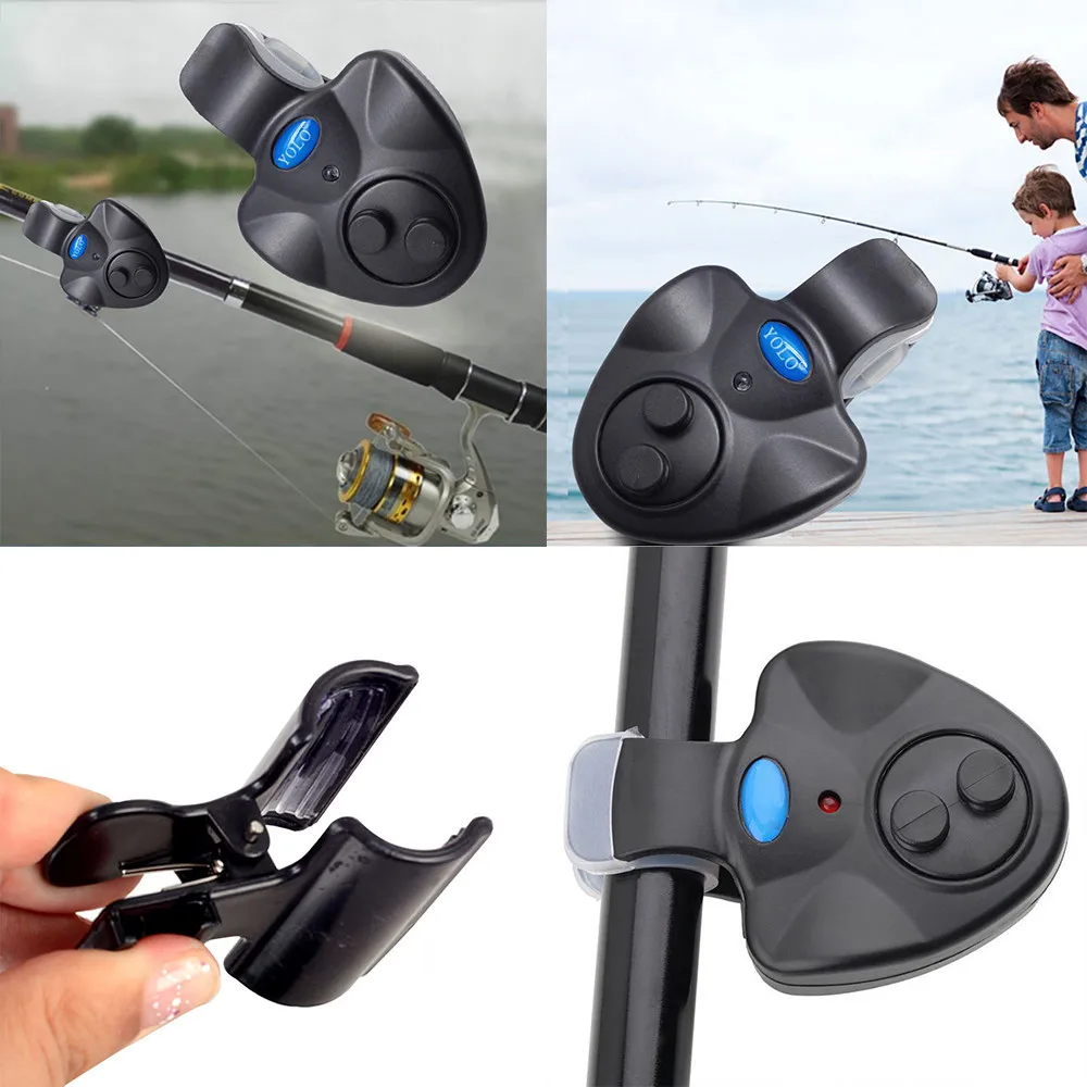 High quality LED Electronic Fish Bite Finder Sound light Bell Alarm