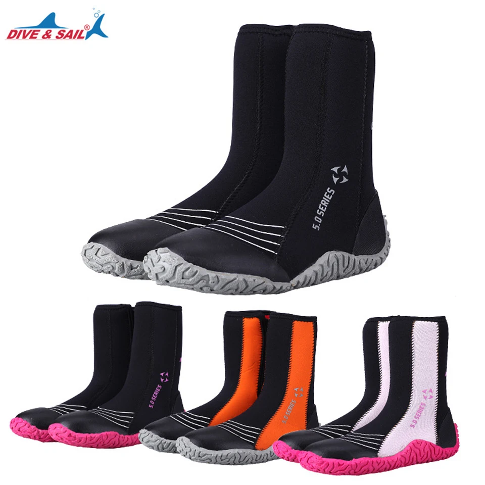 

5MM Neoprene Thicken Diving Socks Diving Boots for Surfing Snorkeling Winter Swimming Socks Neoprene Non-Slip Warm Seaside Shoes