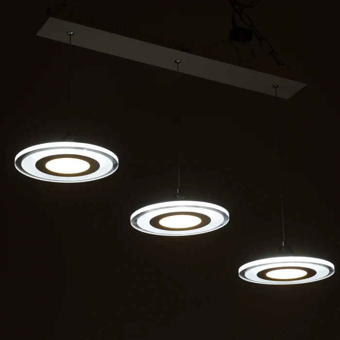Acrylic Ceiling Mounted Pendant Adjustable Hang Line Length Led Hang Light, Dinning Kitchen Led Pendant Light 12,24,36W 220-240V