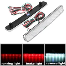 2x 24 LED Auto Rear Reflectors Bumper Tail Fog font b Lamp b font Brake Stop