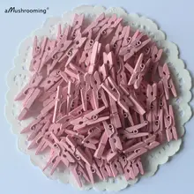 Mini panos decorativos bebê meninas, 50 cor sólida rosa mini pegs barra de doces festa de aniversário bebê chá de bebê meninas planejador de casamento batismo decoração babychuveiro