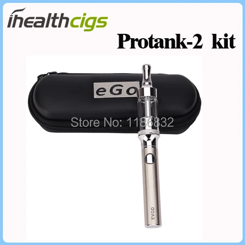 Protank 2 Electronic Cigarette Protank 2 atomzier with EVOD Battery Starter Zipper Kits Free Shipping ihealthcigs 100pcs/lot