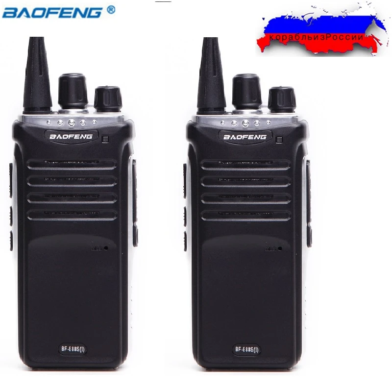 2 шт. Baofeng BF-888S (I) UHF 400-470 MHz Walkie Talkie Дальний диапазон двухсторонние радио обновление