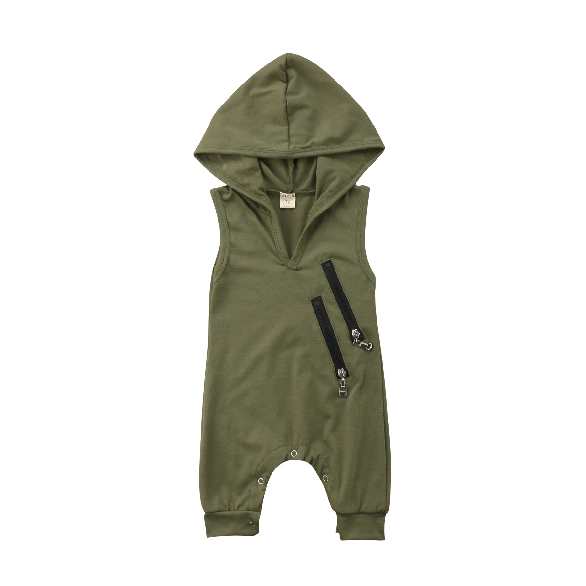 baby boy hooded romper