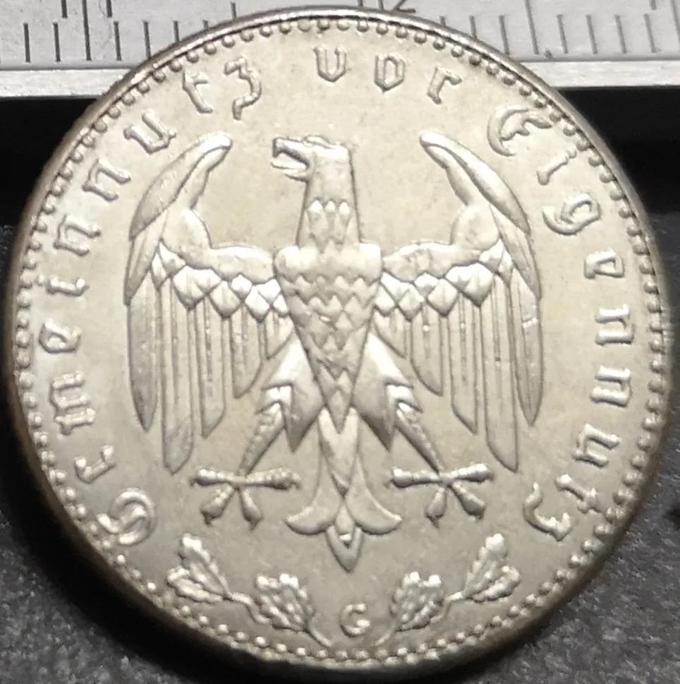 1936-G Германия-1871-1948 1 рейхспфенниг копия монеты