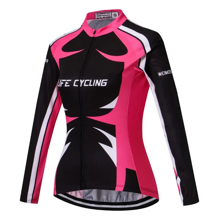 Женская футболка с длинным рукавом для велоспорта, велосипедная футболка для команды MTB, одежда для велоспорта, рубашка для велоспорта, Ropa Ciclismo, Майо, кошка, розовый, зеленый, синий - Цвет: 15