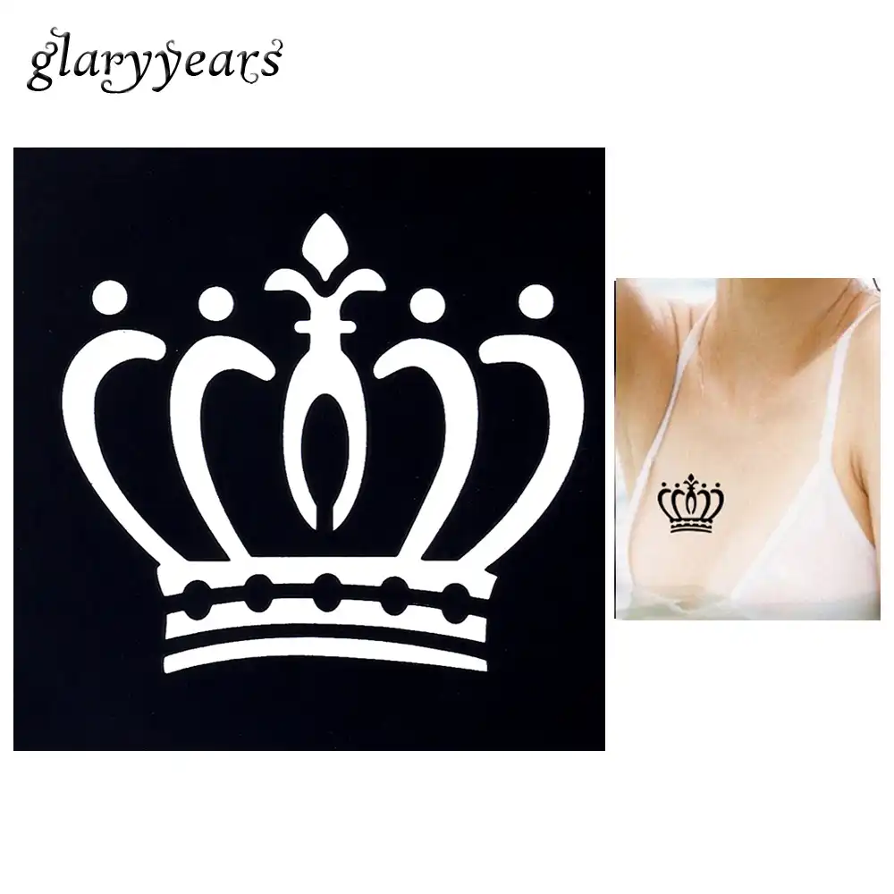 1 Adet Tac Airbrush Kina Dovme Stencil Kadin Vucut Sanati Gecici