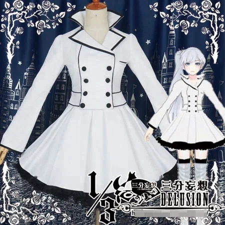 Hot Sell RWBY White Weiss Schnee font b Women b font Cos font b Anime b