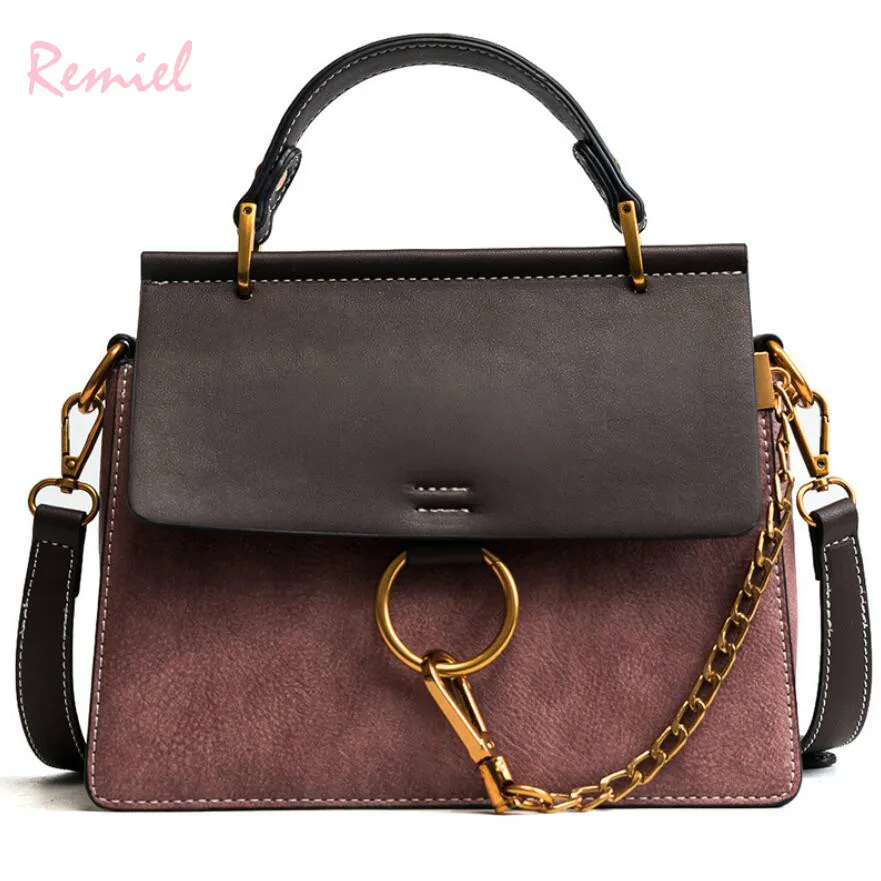 Vintage Fashion Women's Designer Handbag 2020 New High quality PU Leather Women bag Contrast Simple Tote Shoulder Messenger bags