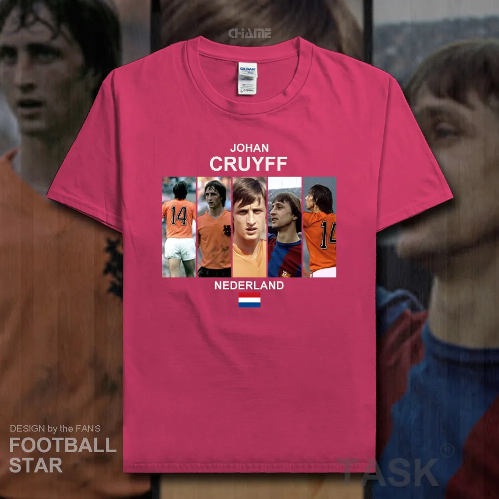 

Johan Cruyff t shirt 2018 jerseys Netherlands footballer star tshirt cotton fitness The fans t-shirts clothes casual summer 20