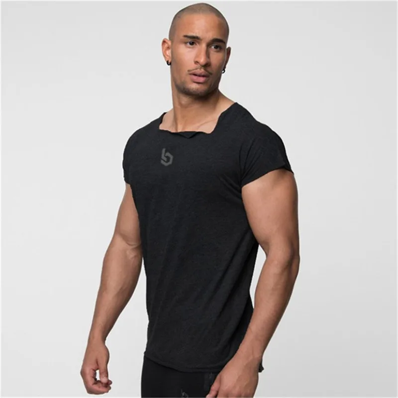 2019 Mens Summer Gyms Fitness Bodybuilding Muscle Men Cotton t Shirts O-Neck Fashion leisure and high qualit Tee Tops Clothing 2019 Mens Summer Gyms Fitness Bodybuilding Muscle Men Cotton t Shirts O-Neck Fashion leisure and high qualit Tee Tops Clothing