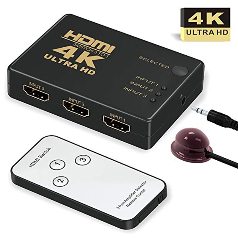 1080P 4K * 2K HDMI видео коммутатор сплиттер 3 входа 1 выход порт концентратор для DVD HDTV Xbox