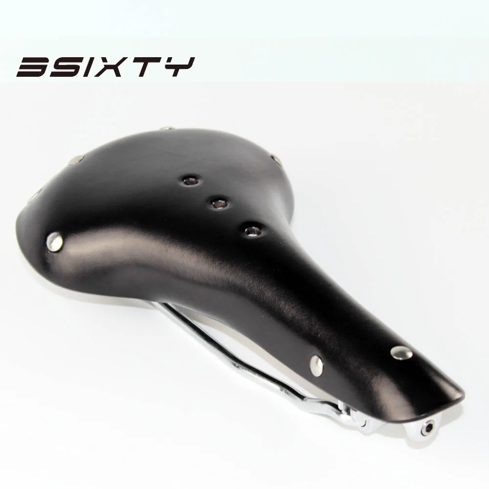 3SIXTY винтажное стандартное стальное седло из натуральной кожи для велоспорта