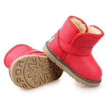 2016 Winter A Lot Of Style Children Snow Boots Plush Boy Girls Shoes Waterproof Kids Boots Insoles 13-18CM