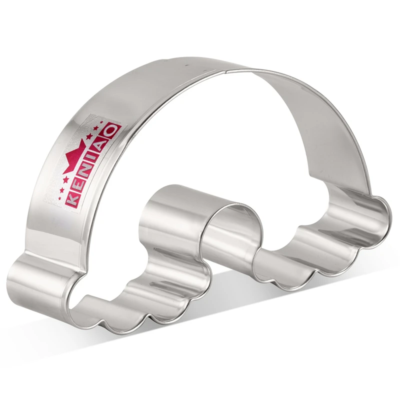 

KENIAO Rainbow Cookie Cutter for Kids - 10 x 6 cm - Weather Biscuit and Fondant Cutter - Stainless Steel