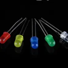 100 шт. x длинные ноги 3 мм 5 мм цвет линзы белый нефрит зеленый желтый красный синий ультра светодио дный яркий светодиодный светодиод светодио дный
