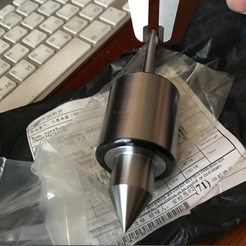 

1pc Silver MT0 Live Milling Center Morse Taper Bearing Steel For Lathe Turning Revolving Tool Mayitr