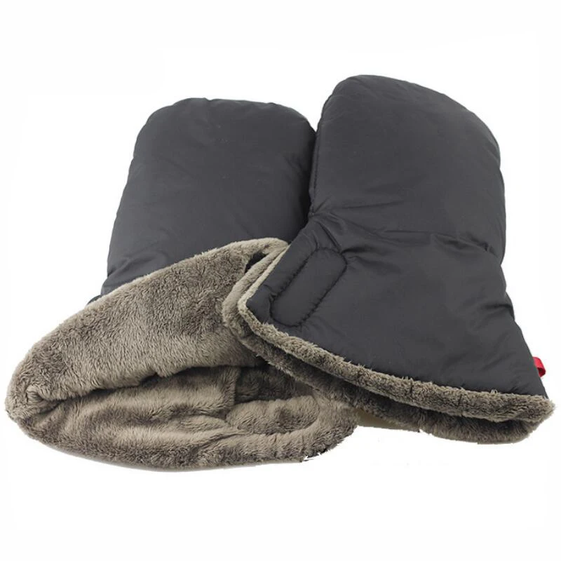 

Baby Stroller Handle Muff Winter Waterproof Velvet Gloves Thick and Warm
