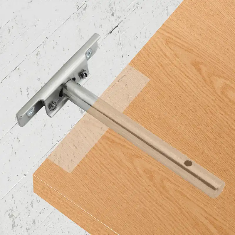 2 piezas de acero inoxidable 90 grados plegable estante bisagra soporte de mesa oculto bisagra accesorios muebles estantes plegables