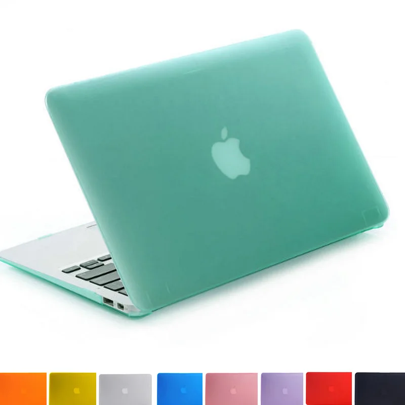  Crystal Clear Matte Rubberized Hard Case Cover for Macbook Pro 13.3 15.4 Pro Retina 12 13 15 inch Macbook Air 11 13 Laptop Shell 