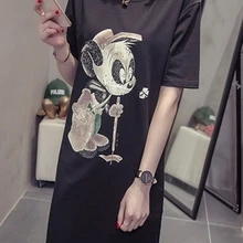 CHUNLI большой размер L XL 2XL 3XL 4XL Женская Весенняя-летняя свободная футболка с длинным рукавом A1727