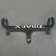 Newly Full Carbon Fibre Road integrated Handlebar With Stem Matte UD Racing Cycling Bicycle Handlebar 400/420/440MM Ultra light newest road bicycle windreaver racing ud full carbon handlebar internal cable carbon bike handlebar 31 8 400 420 440mm free ship