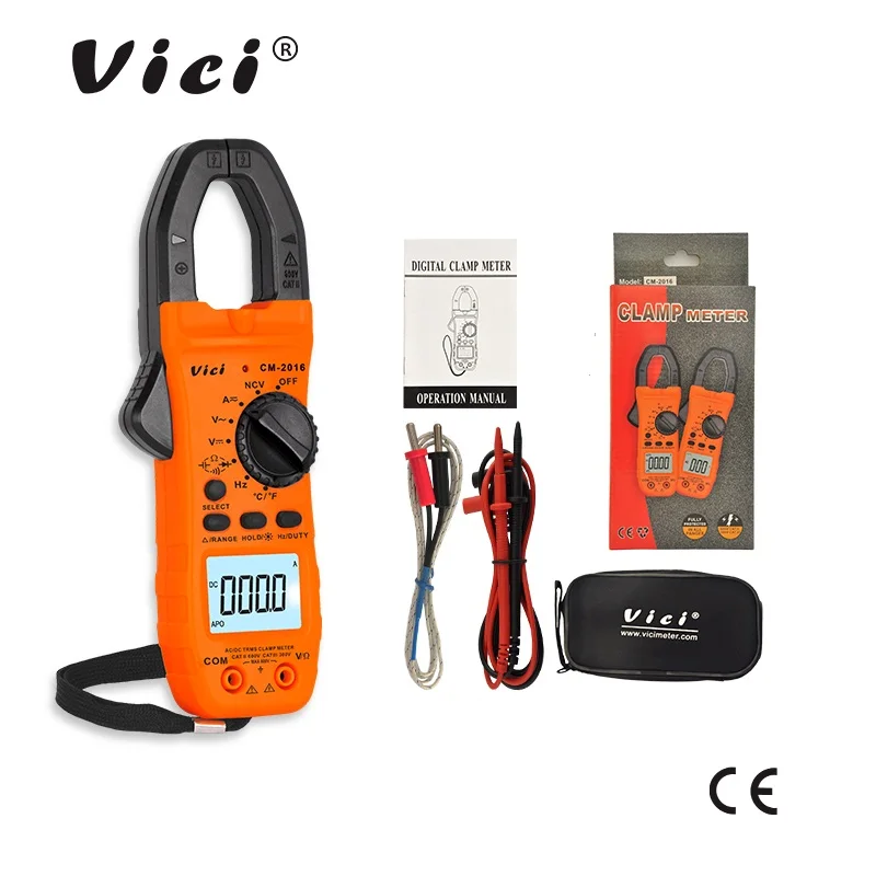 ViCi Multimeter Digital Clamp Meter AC/DC Volt Current Voltage Ohm NCV Temperature Capacitance Resistance Ammeter Diode Tester images - 6