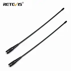 2 шт. RETEVIS RHD-771 SMA-F портативной антенна для рации УКВ двухдиапазонный 39 см для Kenwood Retevis H777 RT5R Baofeng UV5R 888 S UV-82