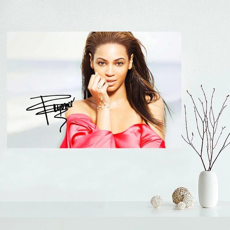 Изготовленный На Заказ Холст Beyonce постер художественное украшение тканевая