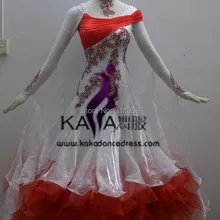 KAKA ТАНЕЦ B1415, Dance Одежда Бальные Стандартный Танцы Dress, Вальс Конкурс Dress, Женщины, Бального Танца Dress