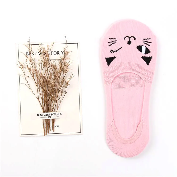 Магазин Crazy Fly весенние Мультяшные носки с котом 3D Животные стиль полосатый хлопок женские тапочки смешные носки Харадзюку meias - Цвет: WZ1176